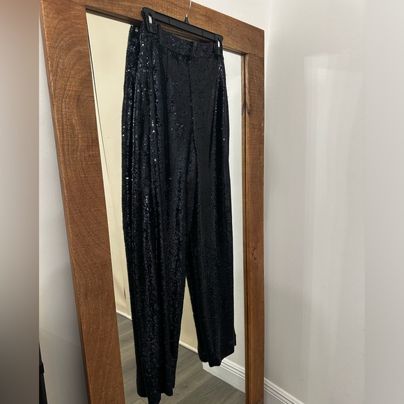 ZARA Sequined Tapered Pants Limited Edition - Picture 3 of 5